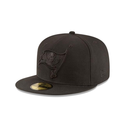 Tampa Bay Buccaneers Gorra | New Era NFL Black On Black 59fifty Fitted Cap Mexico - Negros